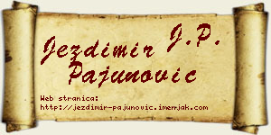 Jezdimir Pajunović vizit kartica